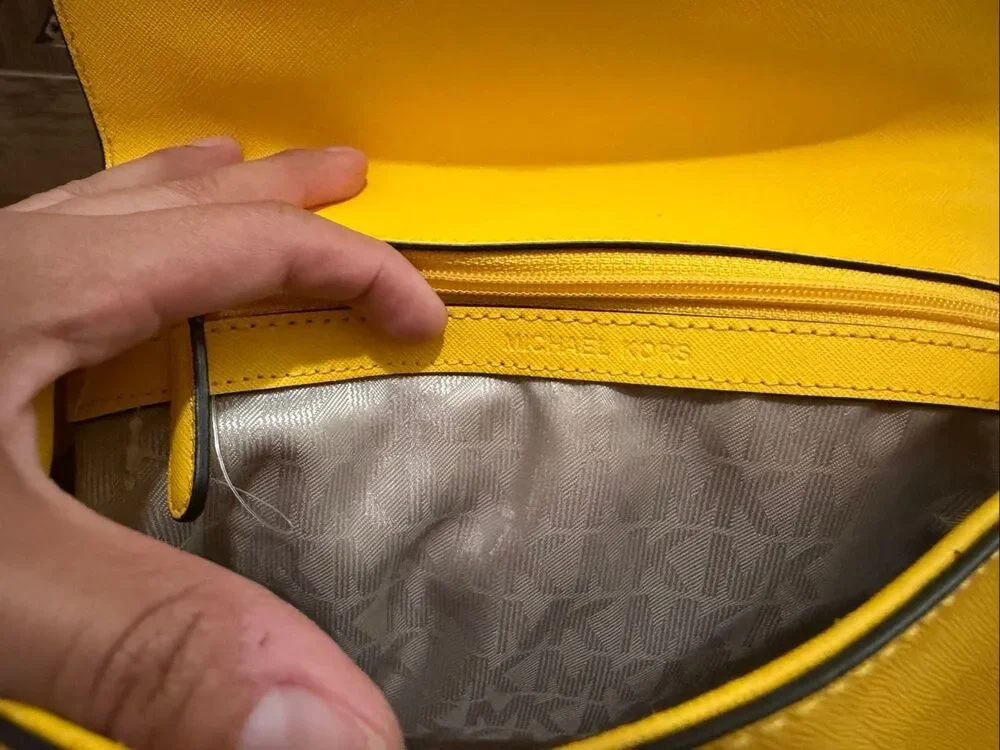 Michael Kors Ava small saffiano leather top-handle crossbody bag